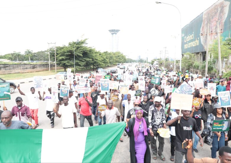 Nigerians Protest In Abuja, Demand Urgent Action On Poverty, Hunger And Economic Hardship
